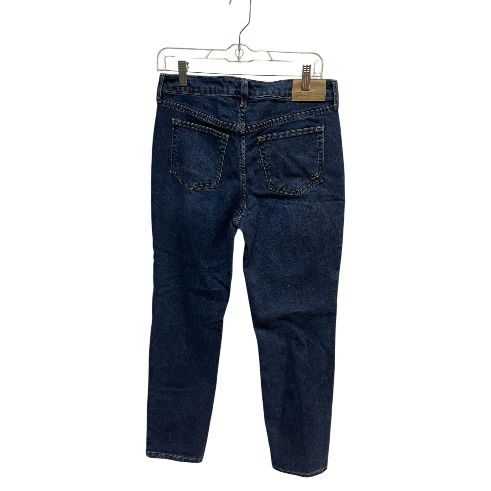 Seven7 Jeans Womens Straight Leg Dark Wash Denim Size 4 Stretch Mid Rise - Image 2