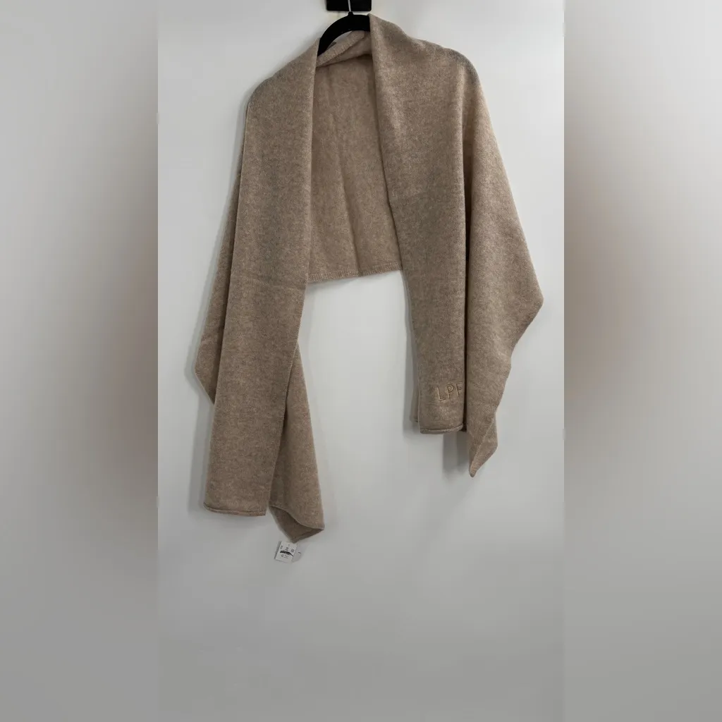 J.Crew Cashmere wrap Heather Stone Monogrammed LPF - Image 6