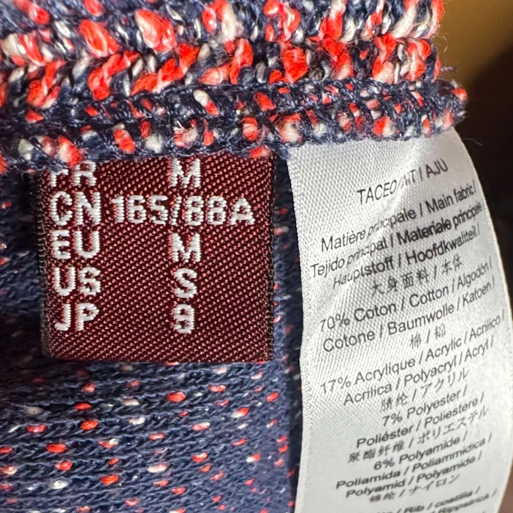 Comptoir Des Cotonniers Red & Blue Midi Dress Blazer Set Sz Small / Medium 2 Pc - Image 7