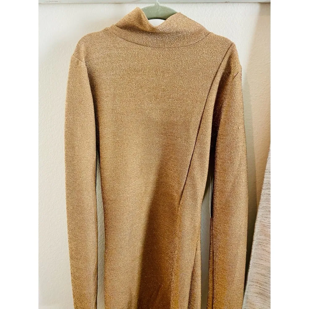 Altar’d State Gold Glitter Dress NEW - Image 2