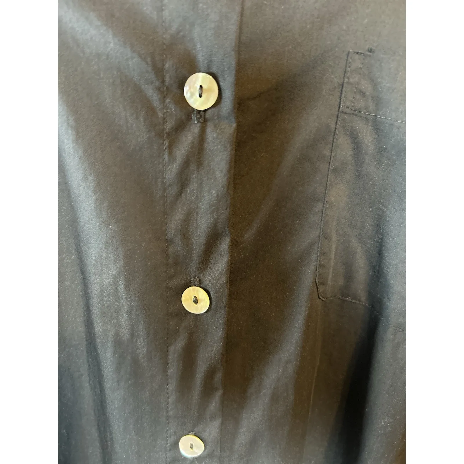 Bryn Walker Minimalist Black Shirt Dress XL USA Made - Image 2