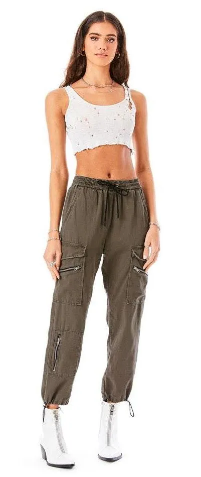 LF Army Green  Cargo Pants - Image 2