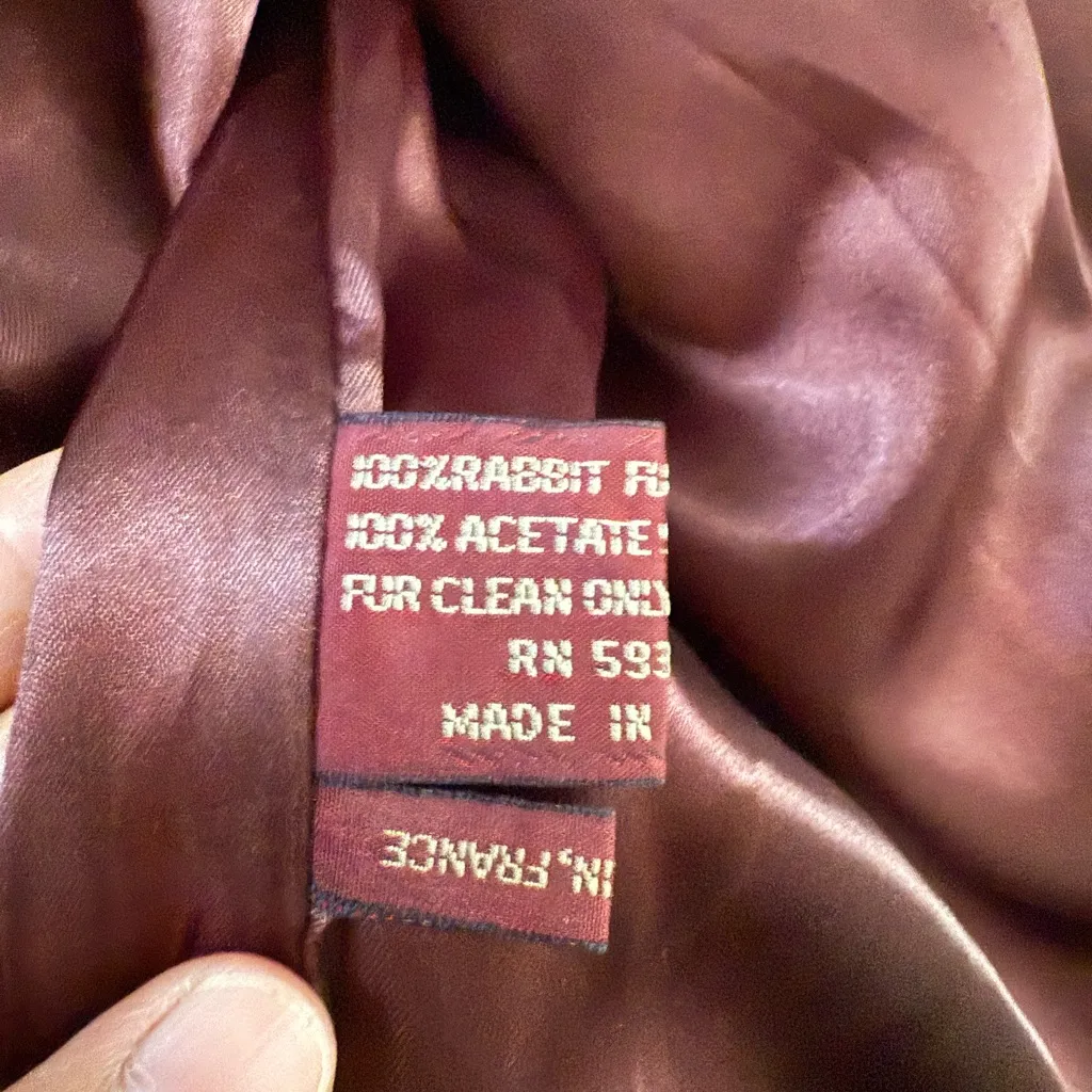 Vintage Carefree Casuals RABBIT Fur Coat - Image 14