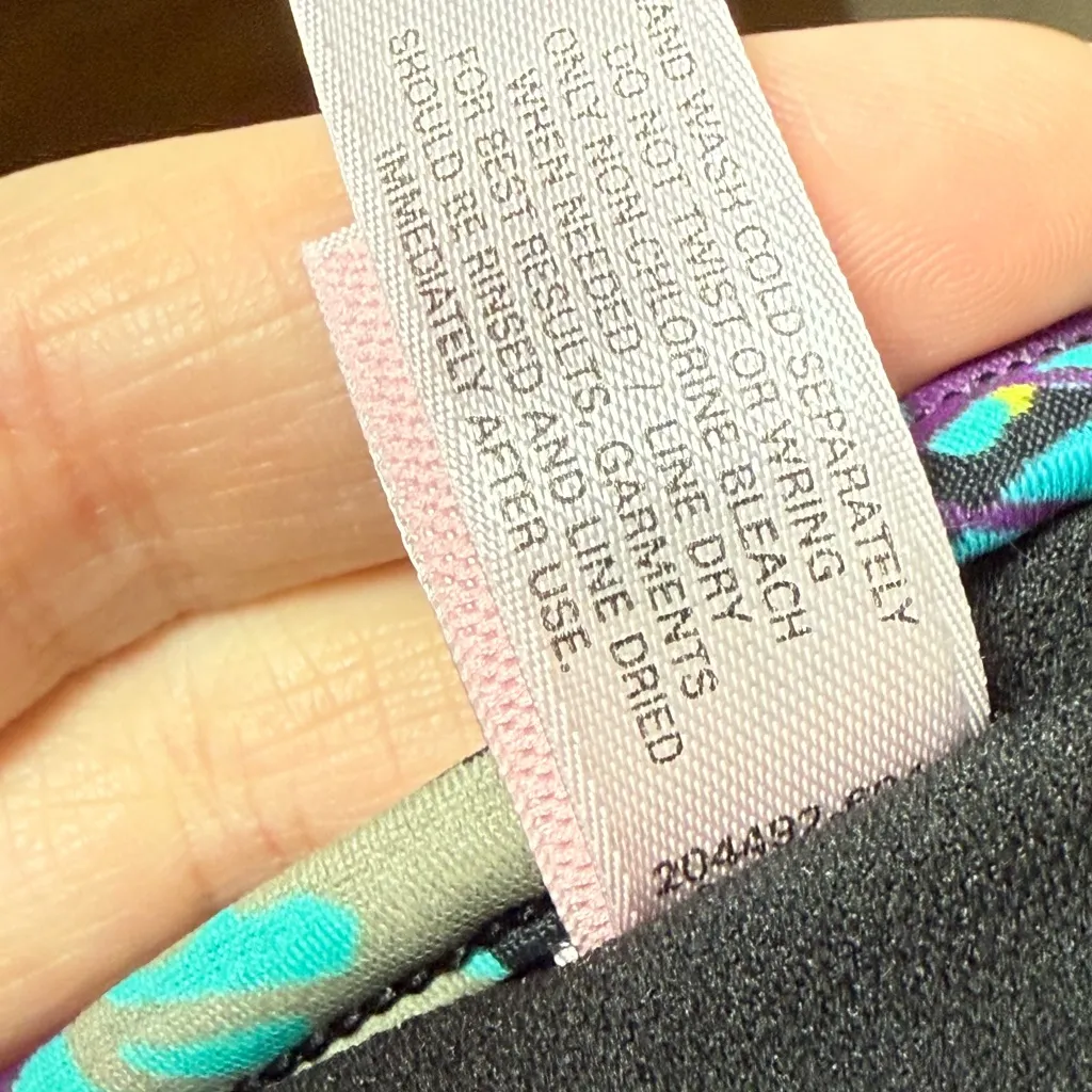 Y2K Victoria Secret butterfly Swim Top halter neck‎ Colorful 36B ruched fairy - Image 6