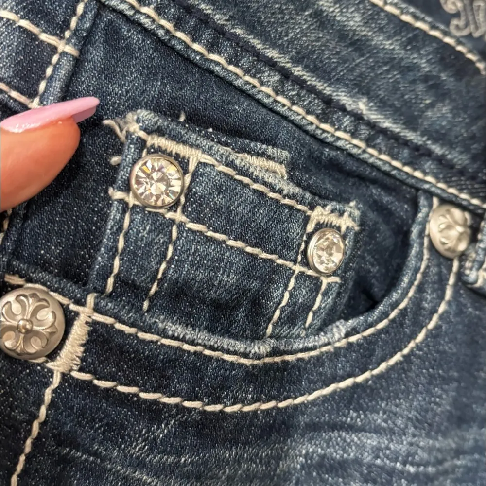 Dark Wash Skinny Jeans - Image 6