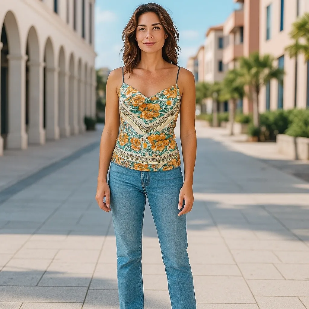 Anthropologie Women's Printed Cowl Neck Cutout Back‎ Floral Blouse Size XS - Image 12