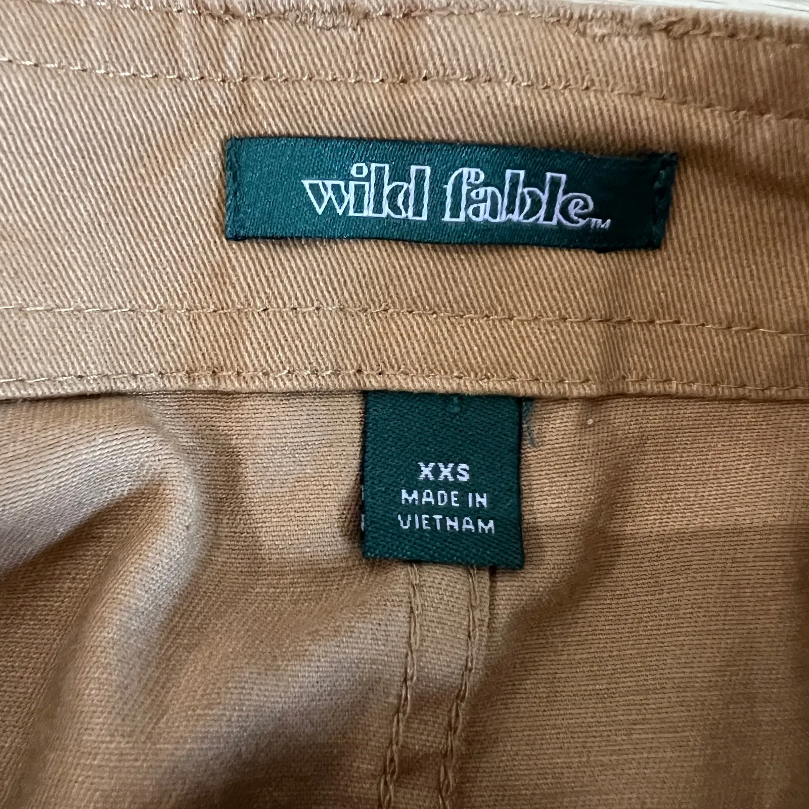 Wild Fable Women's Brown Cargo Utility A-Line Mini Skirt - Size XXS - NWT - Image 2
