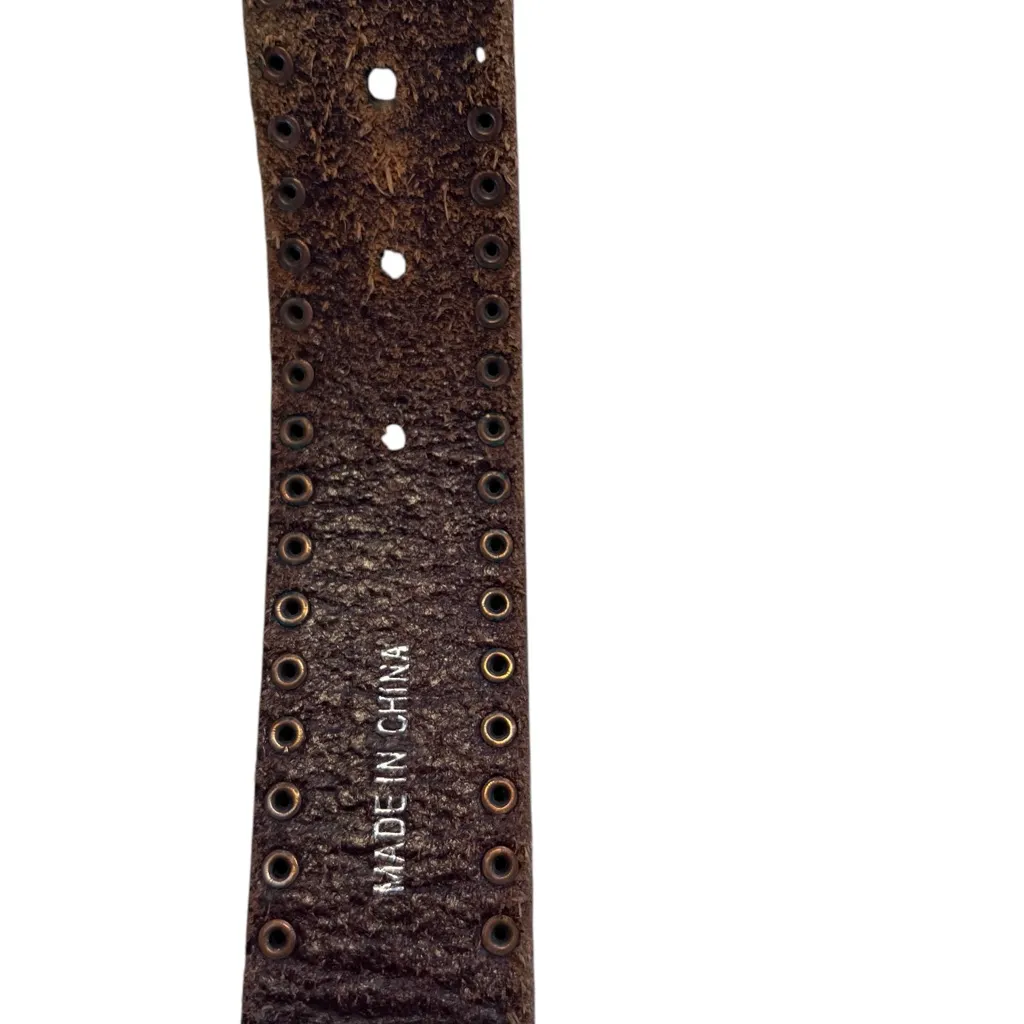 Western Genuine‎ Leather Belt Brown - Image 8