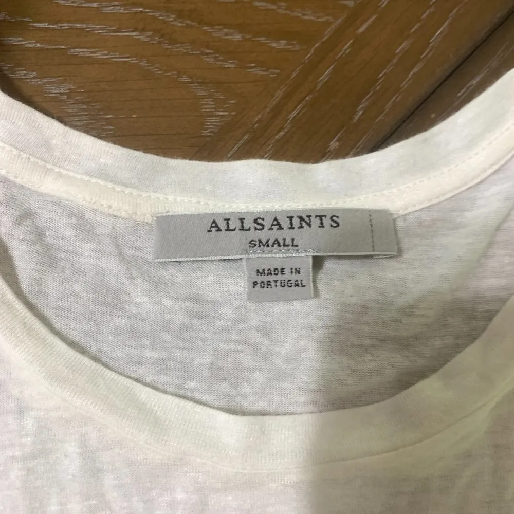 All Saints / S / Cyril Tee Chalk White - Image 8