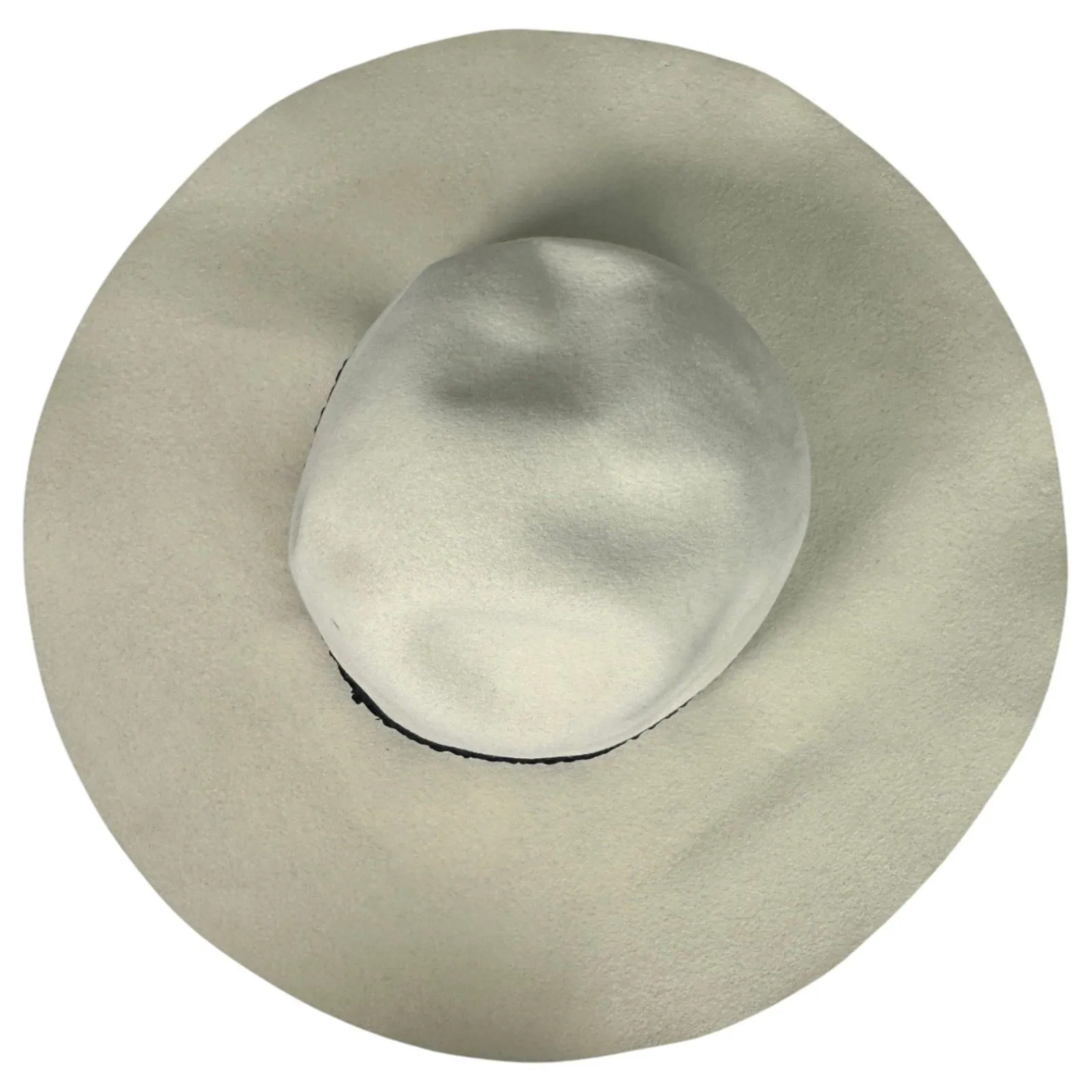 Mallory Saks Fifth Avenue Vintage Cream Wide Brim Sun Hat Women's One Size - Image 7