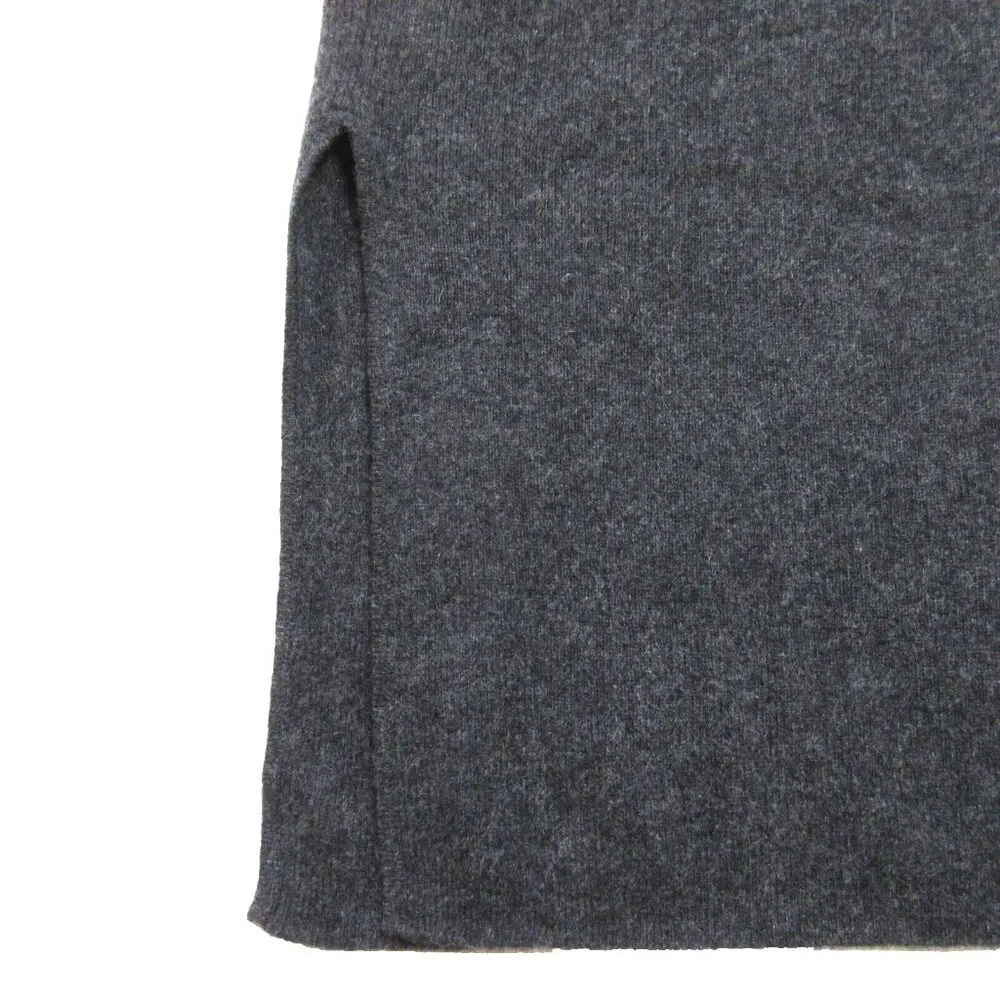 NWT Naadam Cashmere Cut Out Reversible Midi in Smoke Gray Sweater Dress M Size M - Image 9