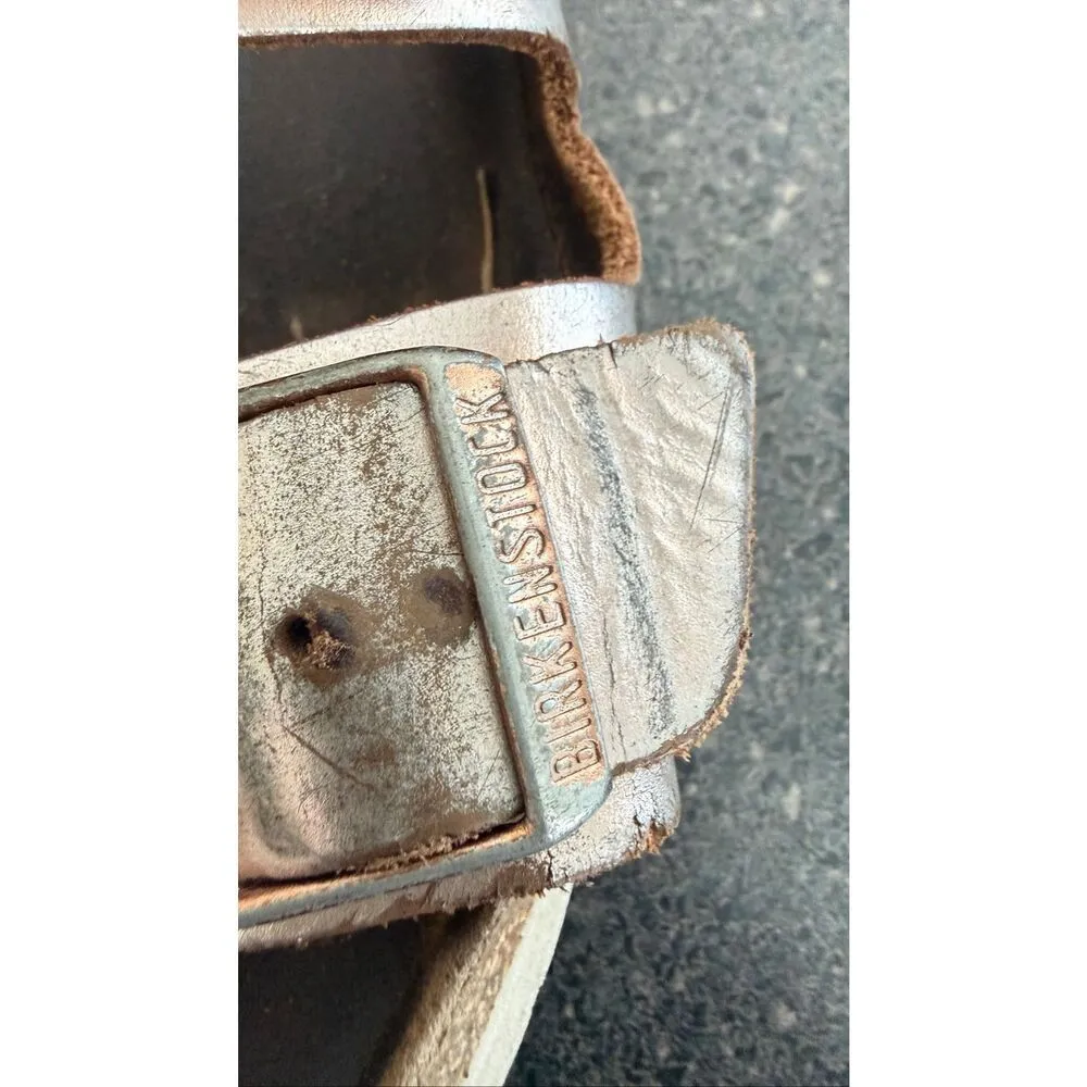 Birkenstock Soft Footbed Rose Gold Leather "Arizona" Sandals size 40 - Image 5