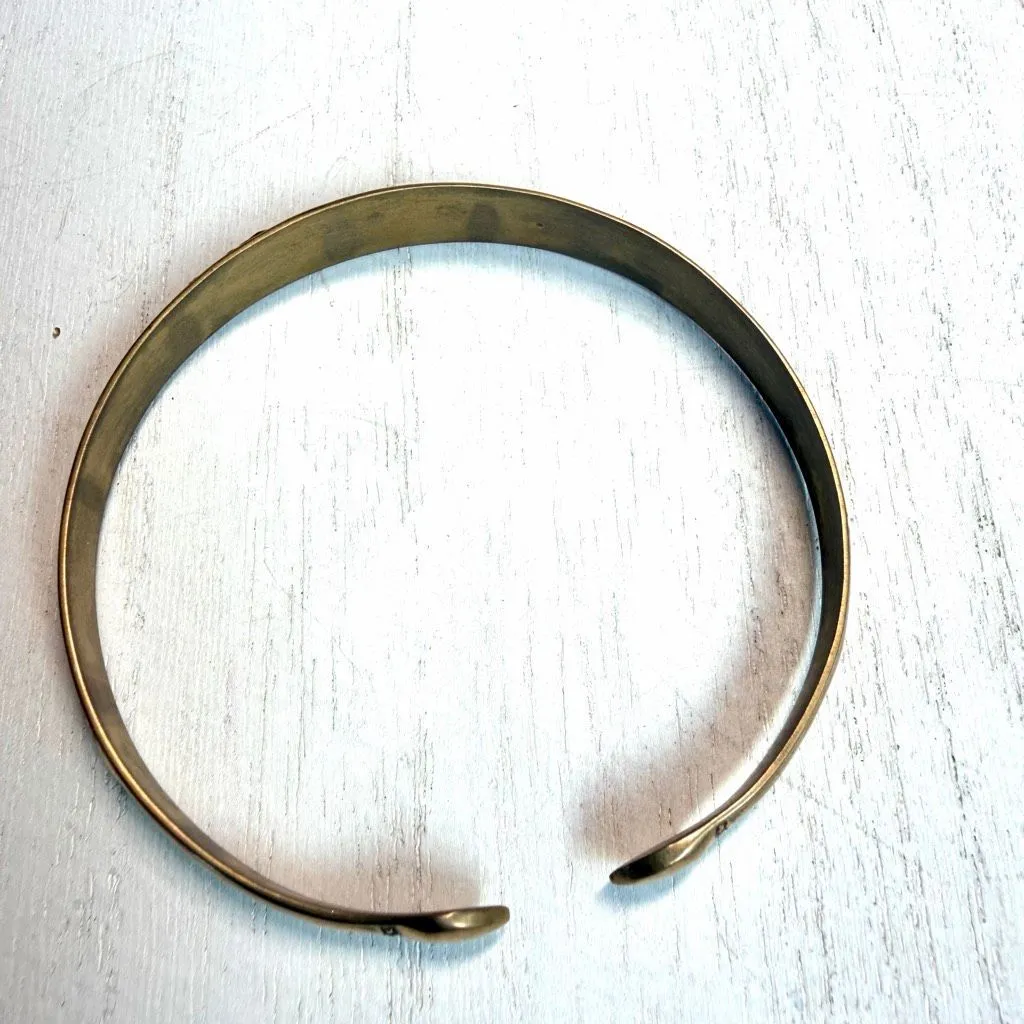 Vintage Brass Dragon Cuff Bracelet - Image 8