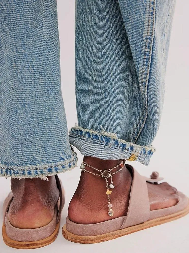 🆕 FREE PEOPLE | MIKA FOOTBED SANDALS | ORCHID ICE | SIZE: 8.5 - Image 3