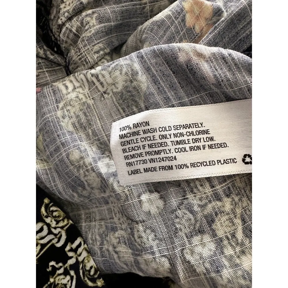 NWT Agua Bendita x Target Women Dress Sleeveless Tile Floral Flutter Mini 1X - Image 6