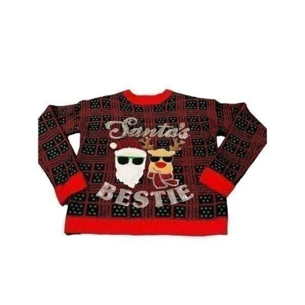 UGLY SWEATER SANTA BESTIE SIZE S - Image 2