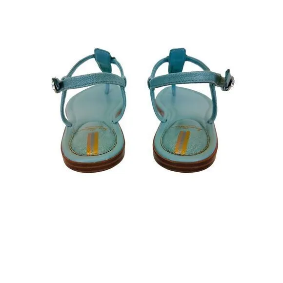 Woman's Sandals Sam Edelman Gigi Signet Tide Blue‎ Size 7.5M NWB Light Weight - Image 4