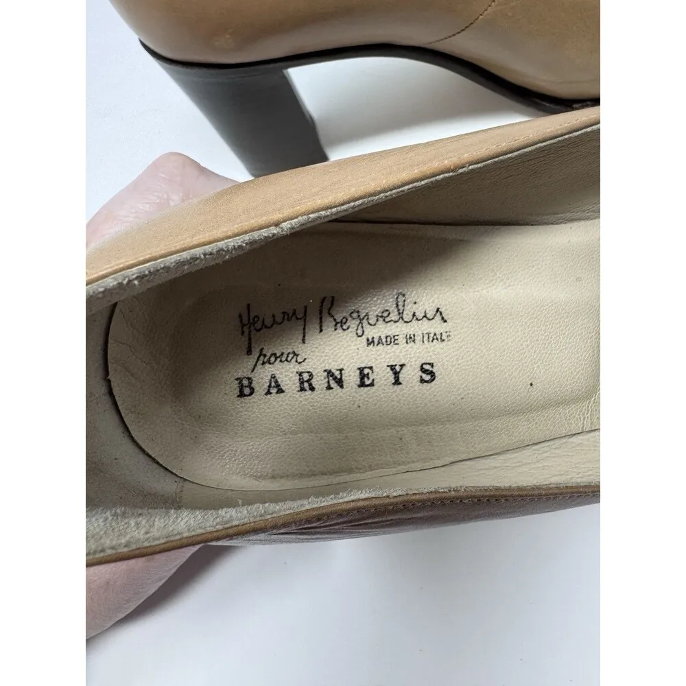 Henry Beguelin Barneys Brown Pumps Heels Made In Italy EUR 38.5 US 8-8.5 - Image 5