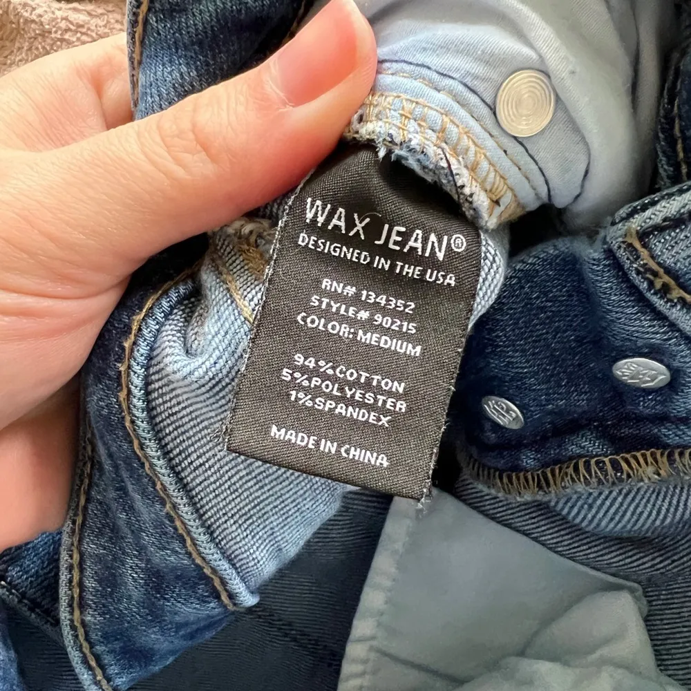 Women's Distressed Blue Jeans - Image 4