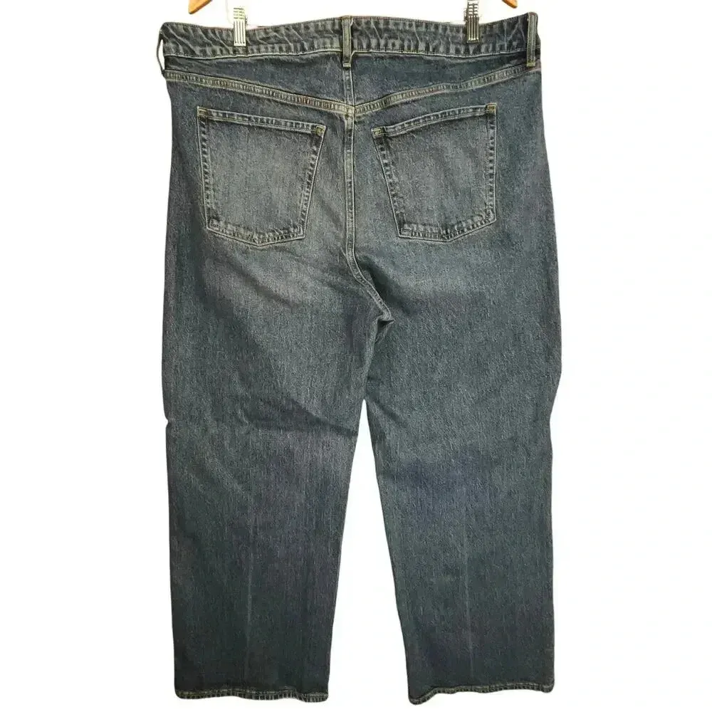 Old Navy Women’s Extra High Rise Sky High Wide Leg Baggy Casual Jeans‎ 20 - Image 2