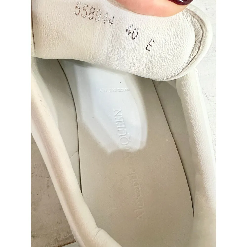 Alexander McQueen Low Top Chunky Sneaker Silver Glitter Women's Size 40E / 10 - Image 10