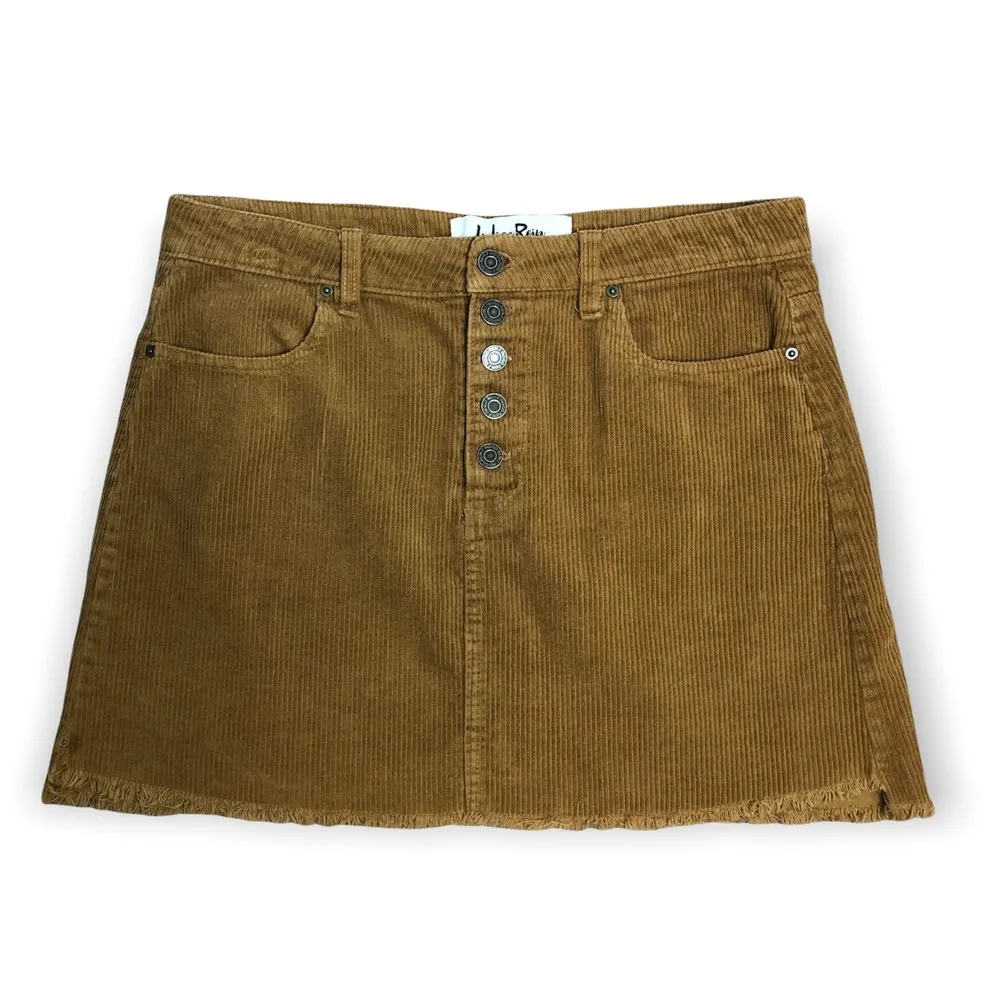 Indigo Rein Half Button Front Corduroy Mini Skirt Size 7 - Image 73