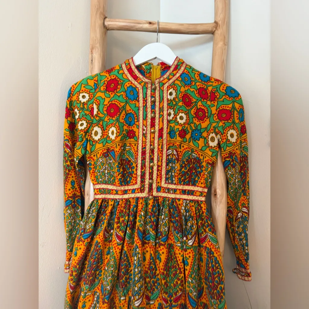 MAKANNA Inc Of Boston Vintage Hostess Romper 1960s XS Orange - Image 9