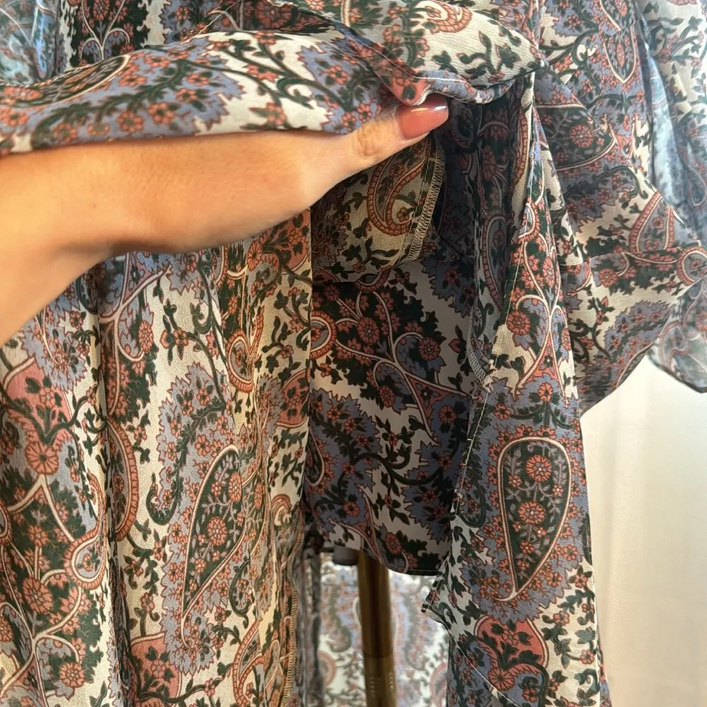 Veronica Beard Sazan Long Sleeve Handkerchief Hem Paisley Dress, SZ 4, $648 - Image 7
