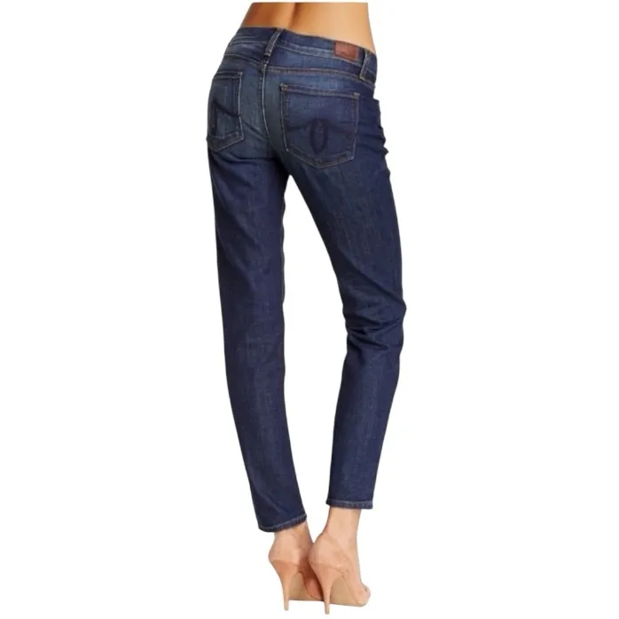 LEVEL 99 Anthropologie Relaxed Straight Leg Blue Denim Jeans NWOT Size 29 - Image 2