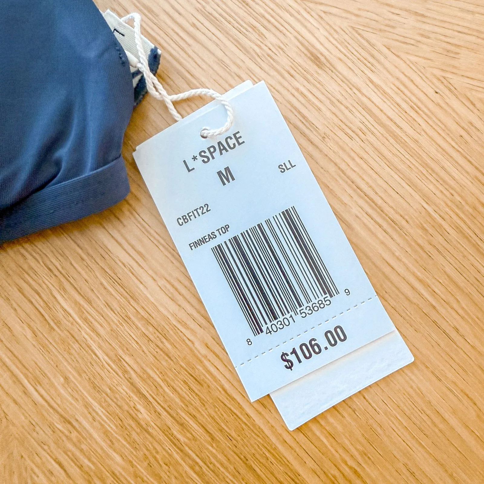 L*Space Bikini Top Womens Medium Finneas Blue Purple Swimwear Colorblock NWT‎ - Image 3