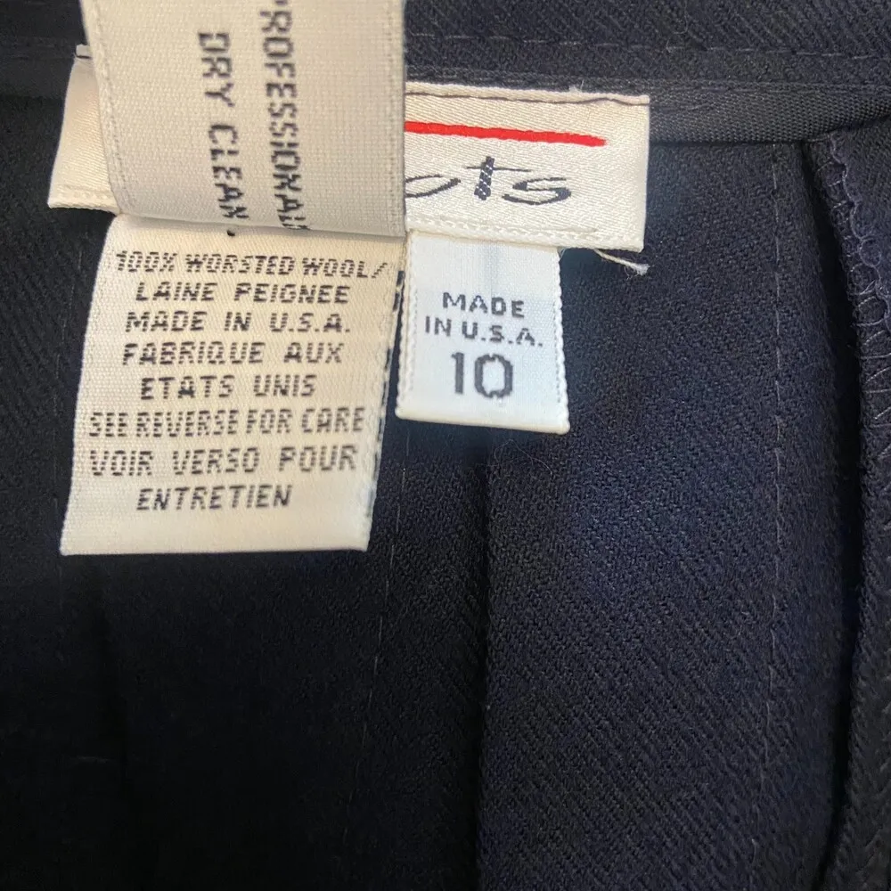 Talbots Blue Wool Tennis Skirt Sz 10 - Image 7