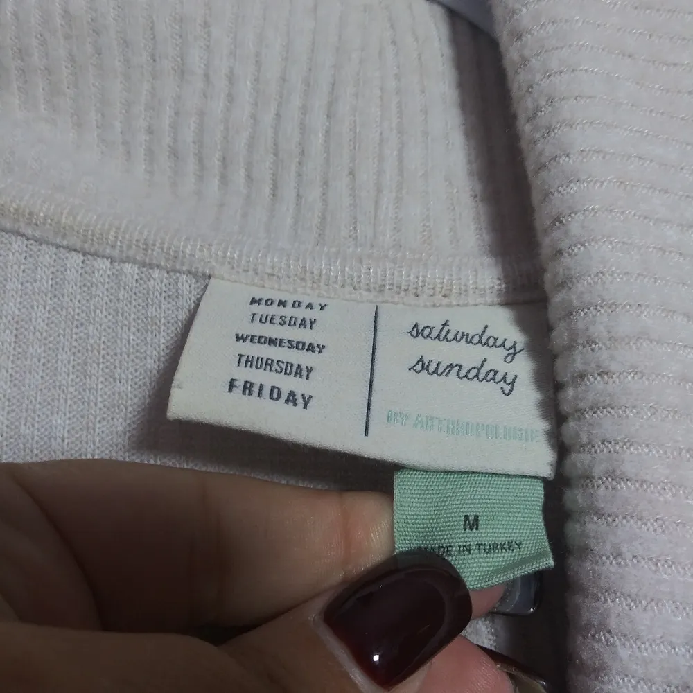 Saturday/Sunday Anthropologie Rachael Cowl Neck Pullover Size Medium - Image 7