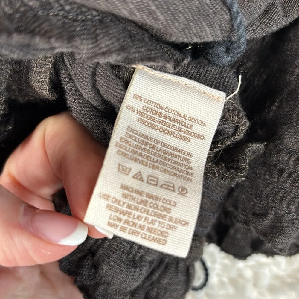 Free People Silverlake Top, Dark Gray, Size Small - Image 11