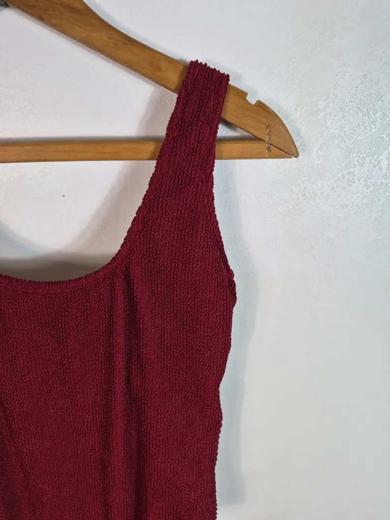 Kona Sol Burgundy One Piece Swimsuit - Image 2