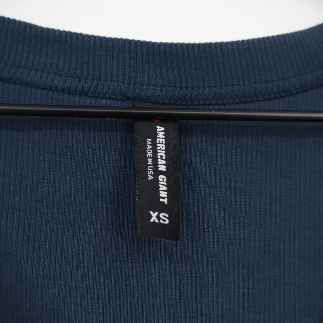 American Giant Women's Rib Tank Spellbound Size XS Made In USA Blue - Image 3