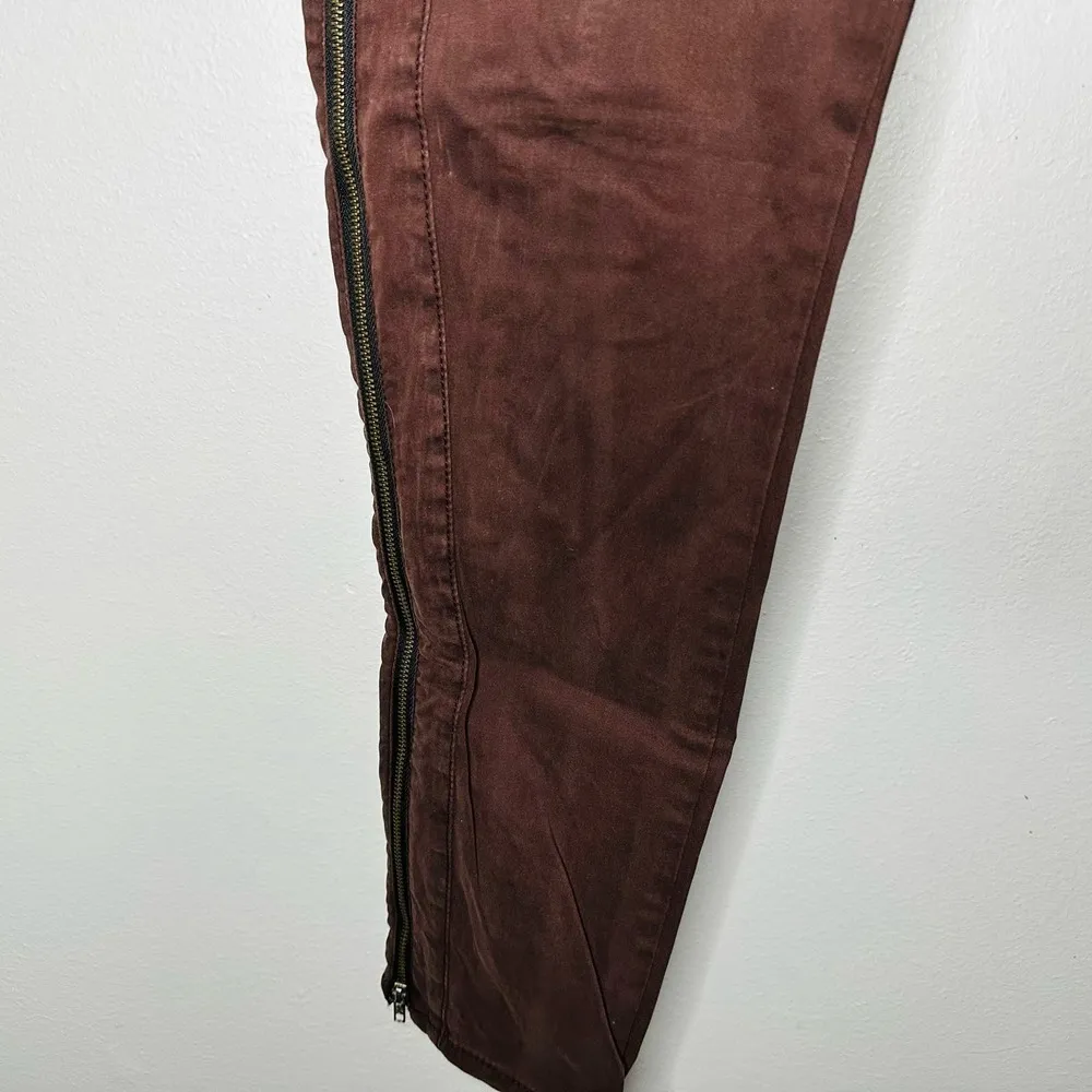 Dear John Women's Rustic Red Side Zipper Straight Leg Jeans Size 28 - Image 5