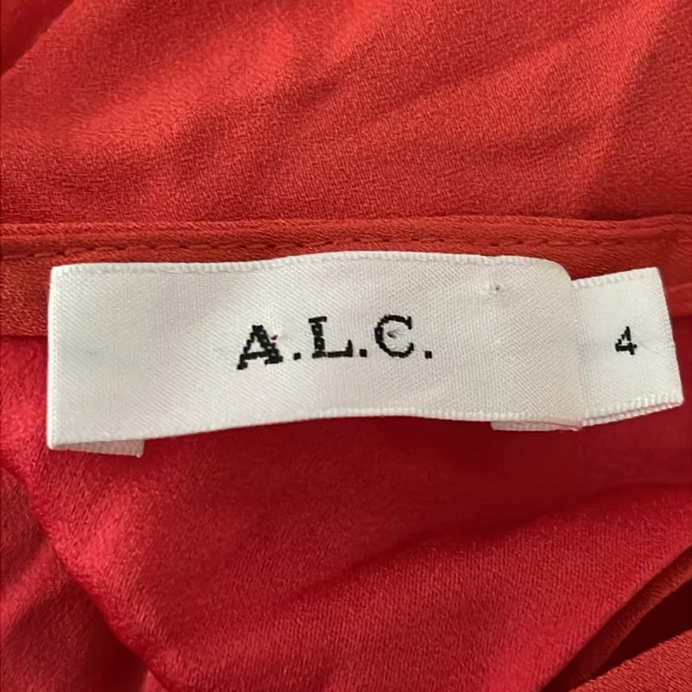 A.L.C. Brendan Crossover Back Tank in Orange - Image 4