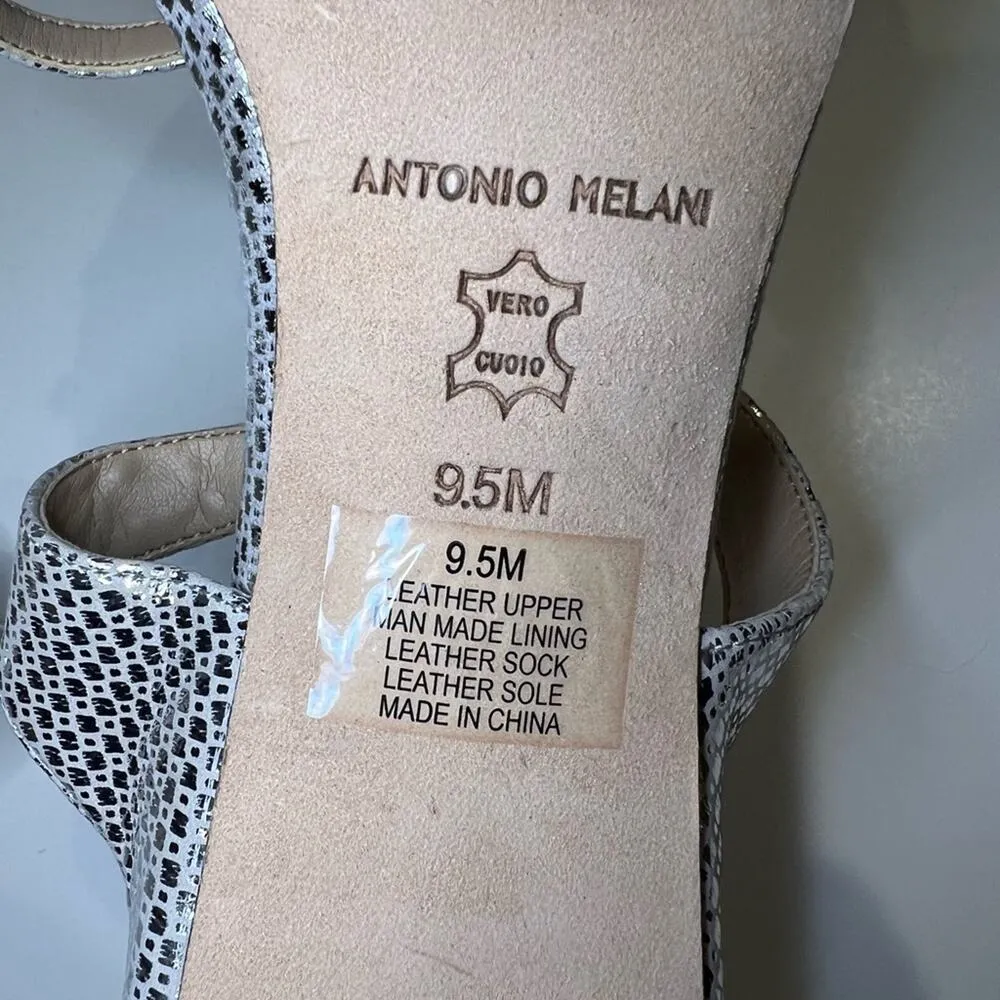 Antonio Melani Women's Rhinestone Strappy Heels Size 9.5 - Image 4
