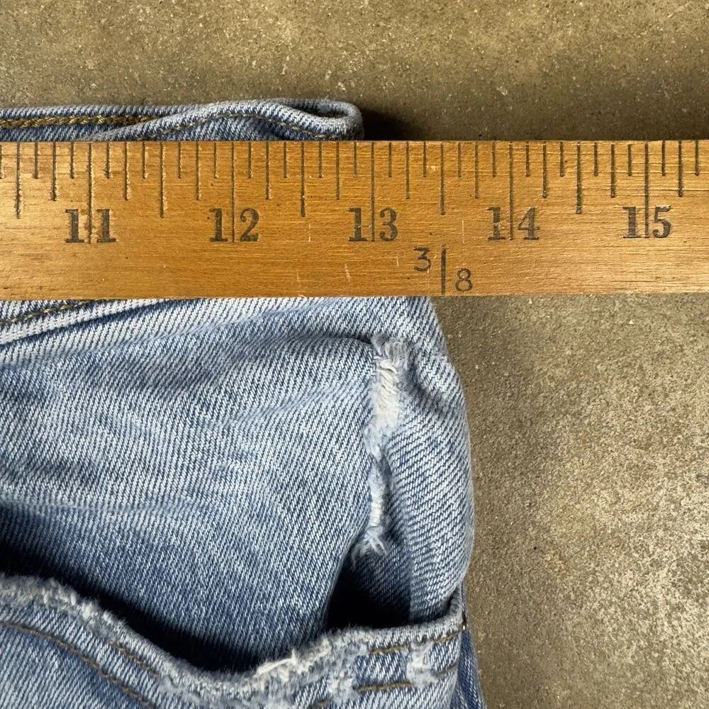 Abercrombie & Fitch Ultra High Rise KickFlare Women’s Jeans 26/2R Distressed Hem - Image 4