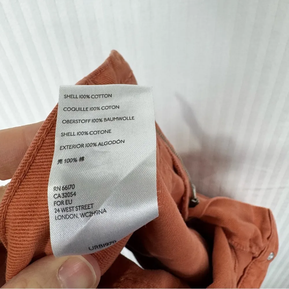 BDG Urban Outfitters Carpenter High Rise Shorts Women's Size 26 Orange Denim - Image 5