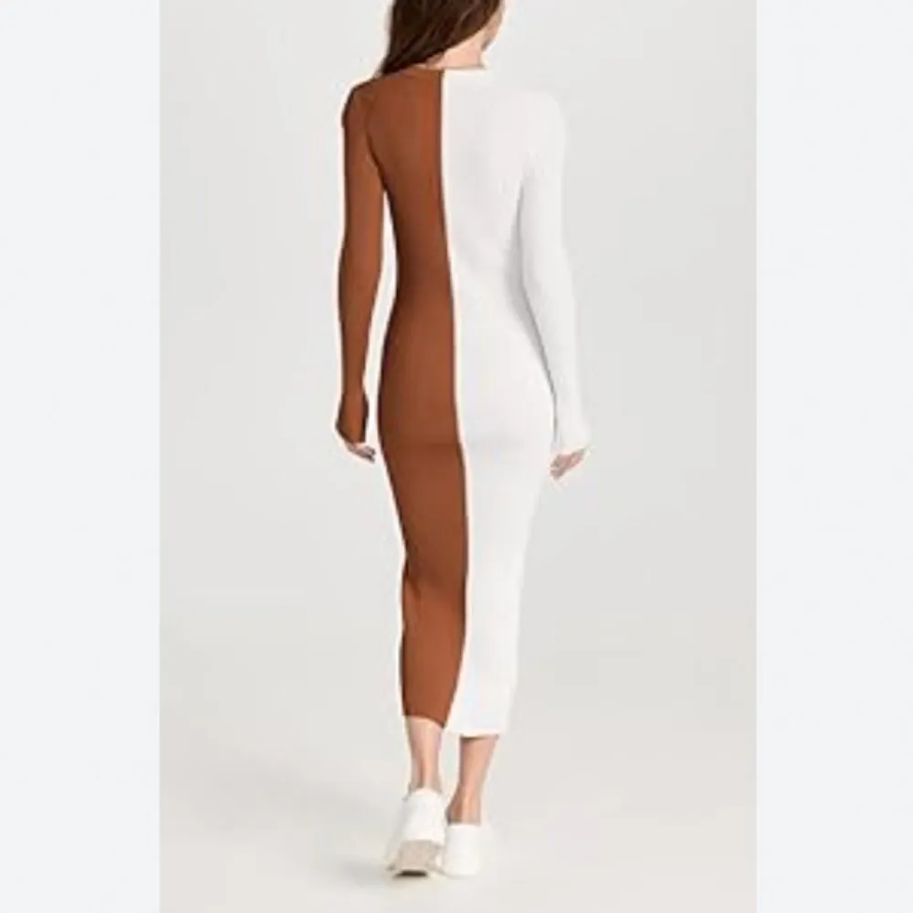 NWT Staud SHOKO SWEATER in TAN WHITE Size XS - Image 2