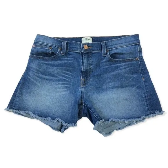 J.Crew  Medium Wash Cutoff Denim Shorts - Image 21