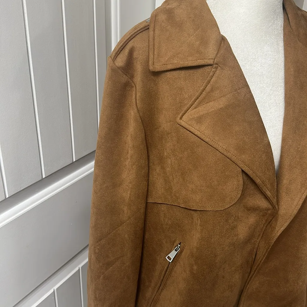 Bagatelle  Faux Suede Chestnut Jacket - Image 3