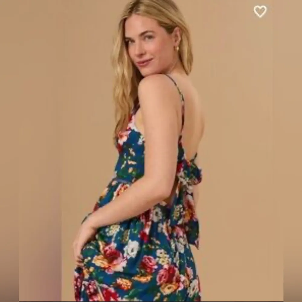 Altar'd State Henleigh Floral Maxi Dress Size N Boho Cottagecore Vacation Summer - Image 2