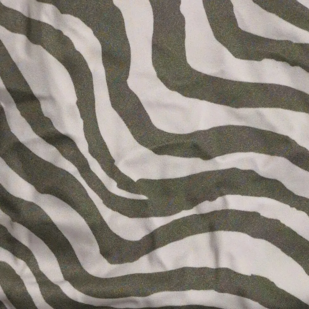 Andie Tulum One Piece Swim Bias Stripe Olive Crisscross Beach Pool Swim M New - Image 3