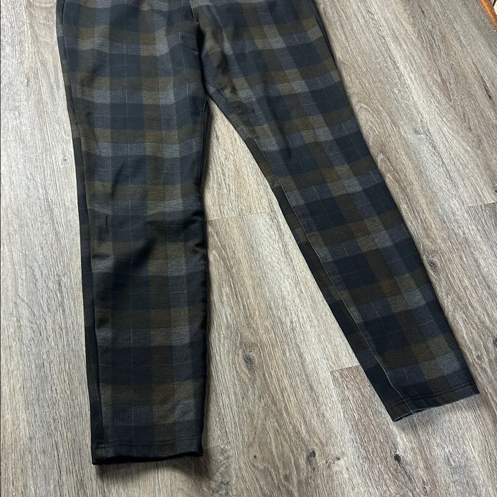 Kut from the Kloth High Rise Skinny Plaid Pants Size 16 - Image 9