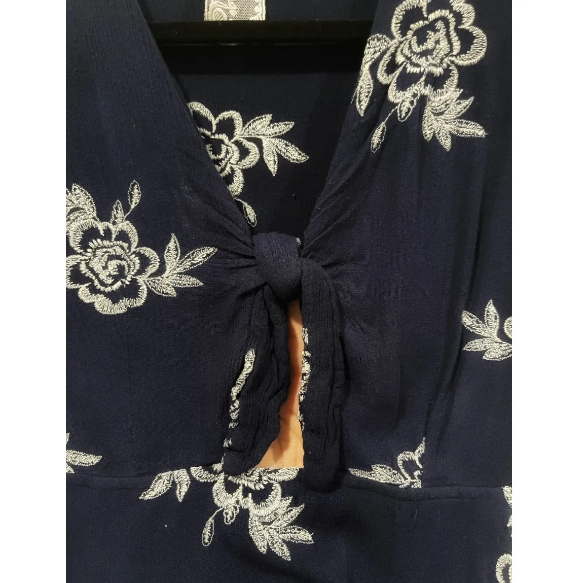 SAGE AND SADIE Scarlett Navy Blue Mini Dress  - Image 7