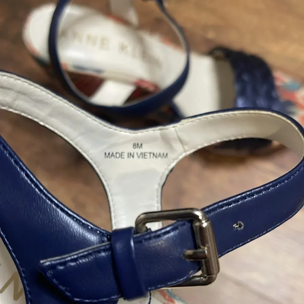 Anne Klein floral wedge pump heels - Image 8