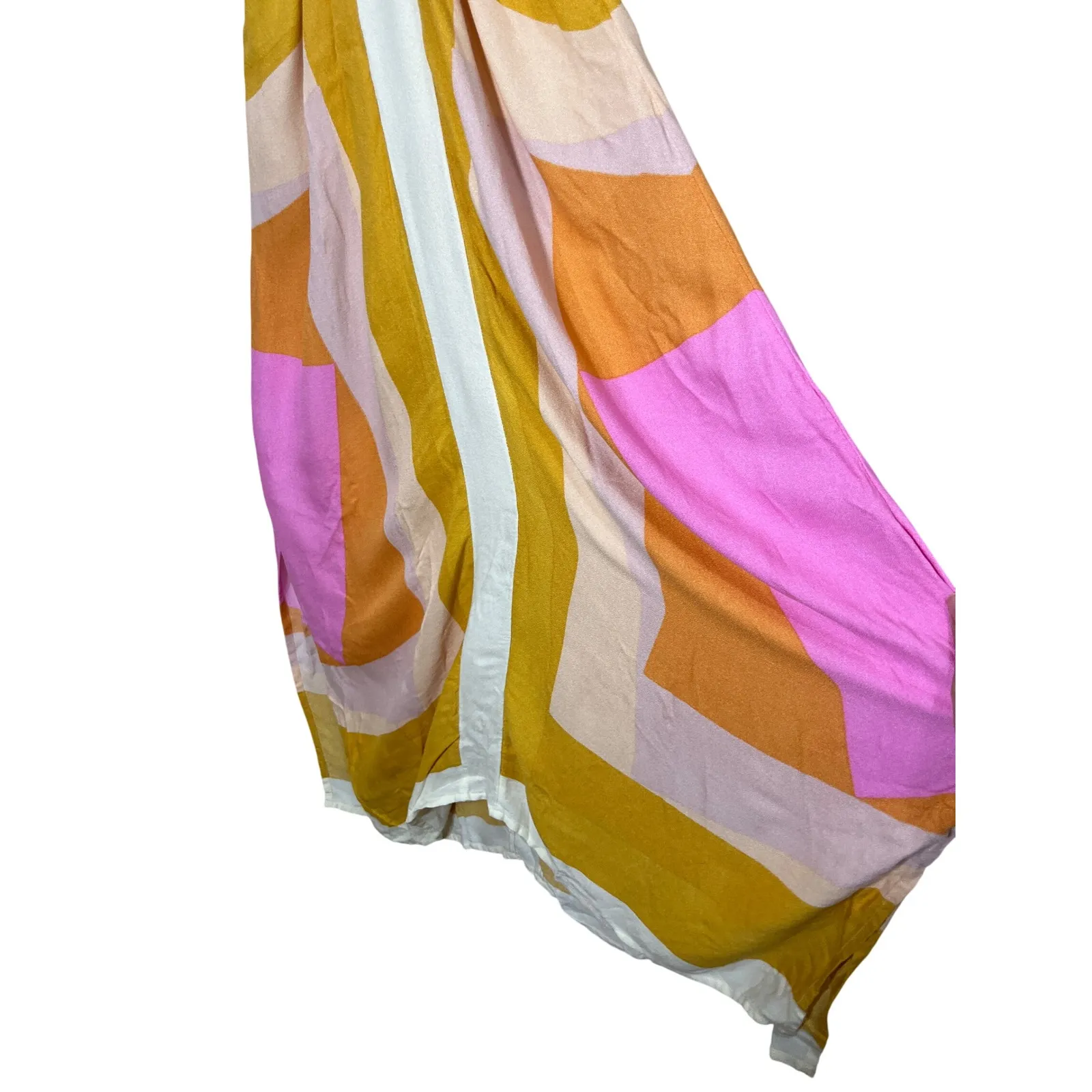 O'Neill Womens Size S Sleeveless Maxi Dress‎ Pink Orange Yellow Multicolor - Image 9