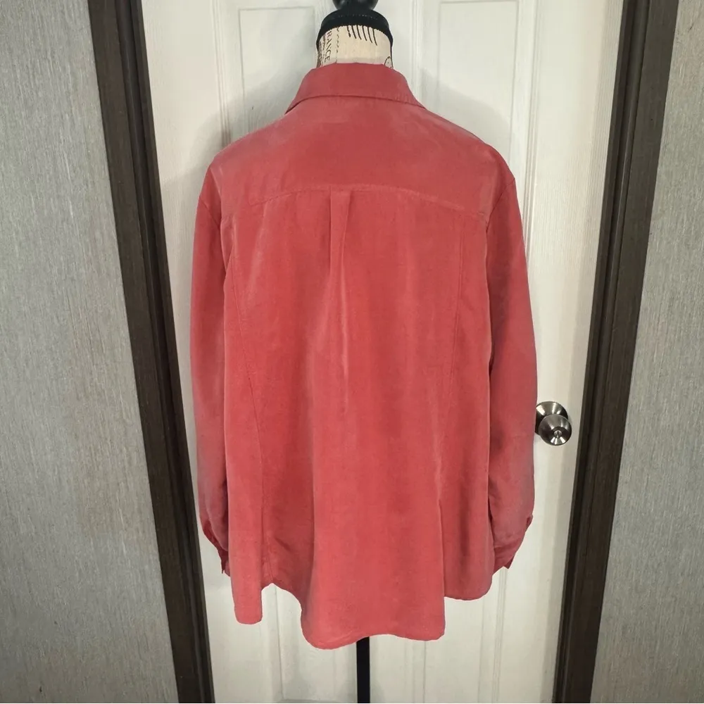 Roz & Ali Coral Button-Up Shirt - Image 7